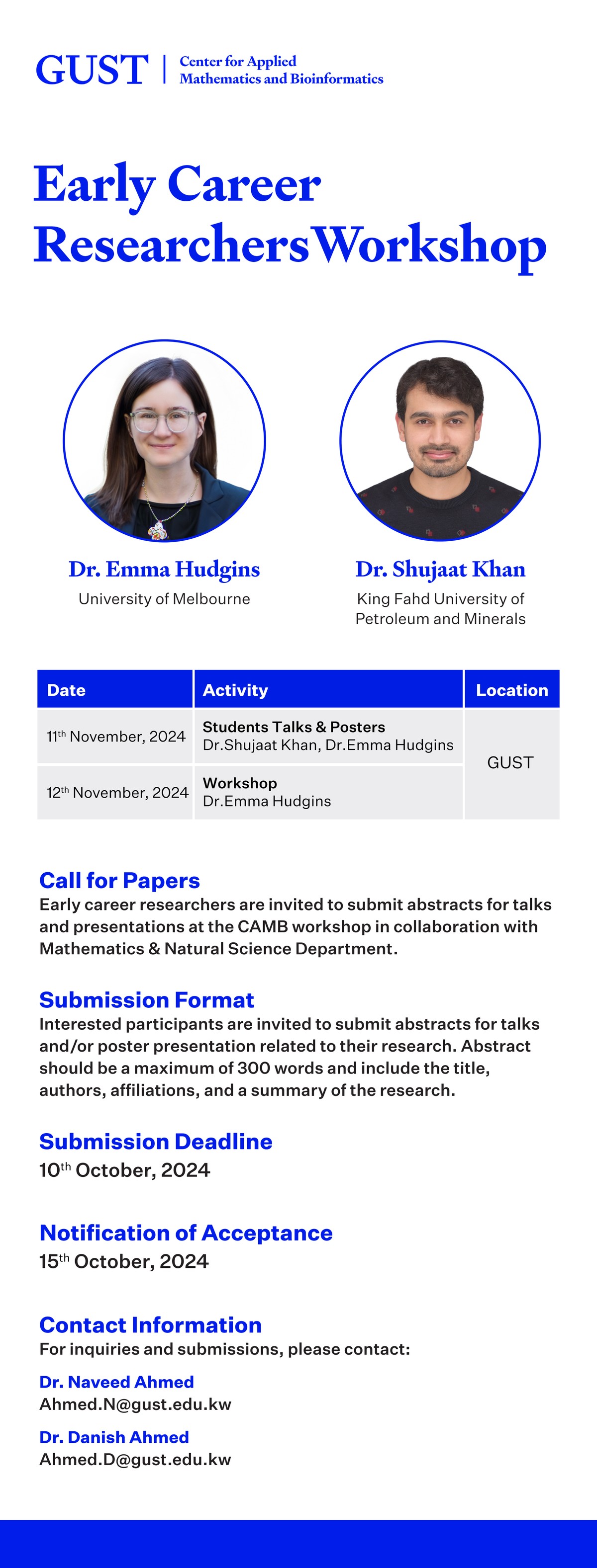 Events - Center for Applied Mathematics & Bioinformatics