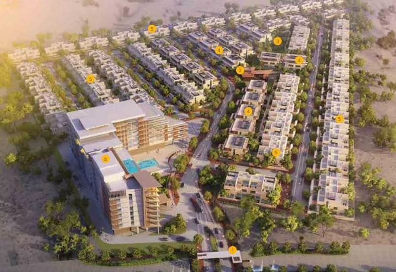 Rendition of Dubai's China-built California Village