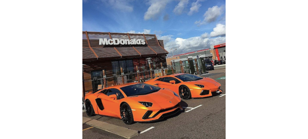Lamborghini at McDonalds